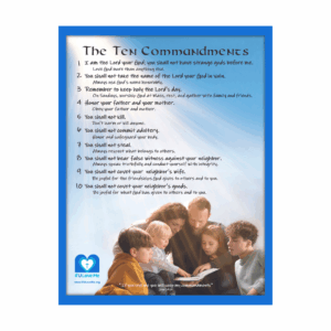 Ten Commandment Plaque (Large)