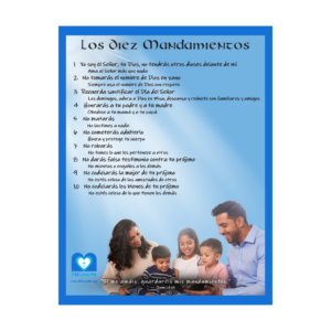 Ten Commandment Plaque (Large) (SPA)